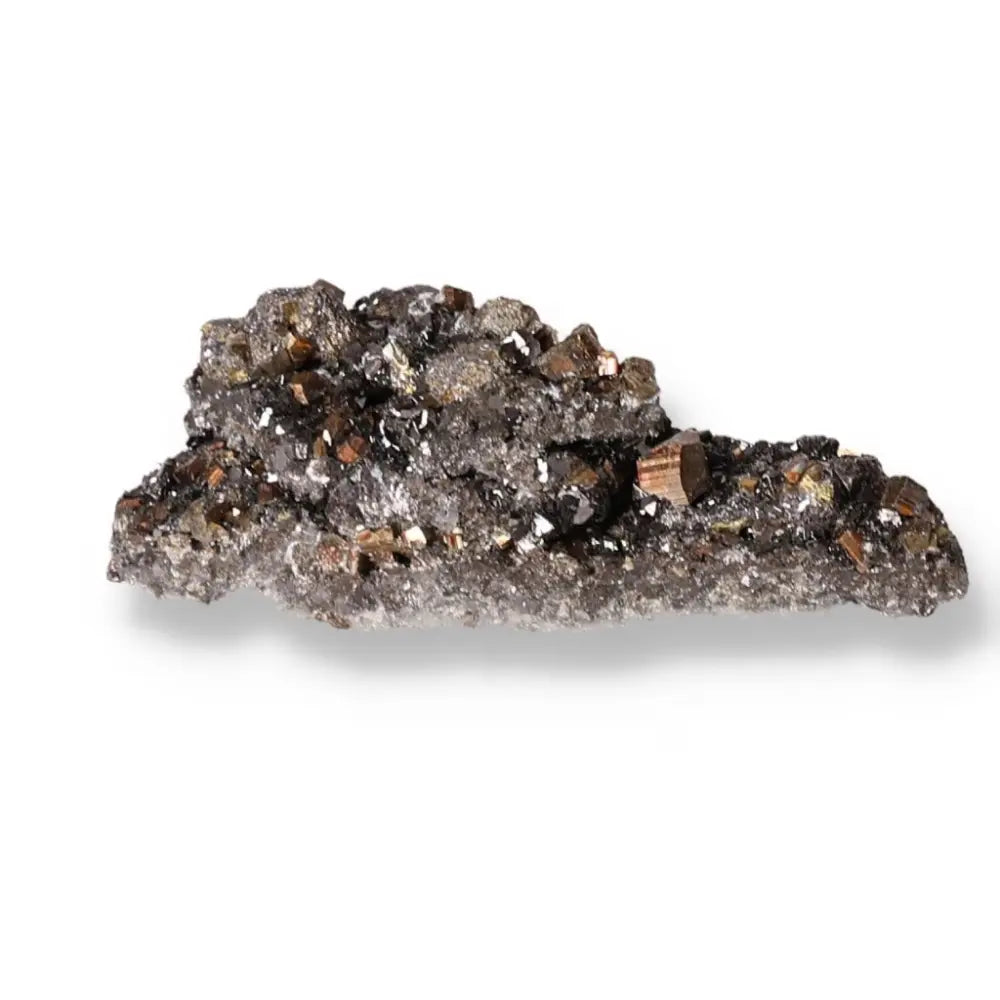 Exquisite Pyrite with Sphalerite mineral crystal specimen, showcasing luxury and spirituality, perfect for collectors.