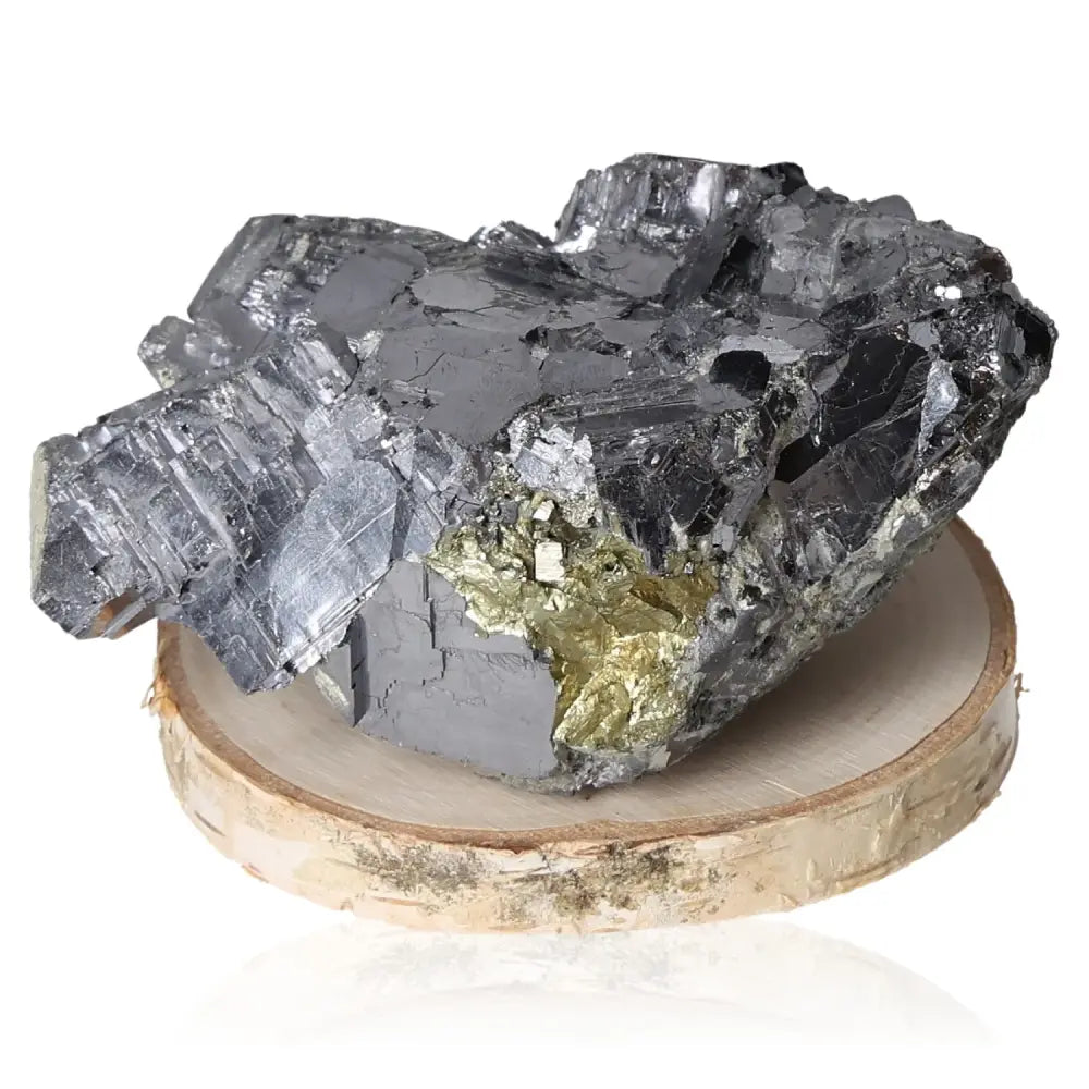 Premium Galena with Sphalerite showcasing its unique mineral composition, enhancing spiritual growth and luxury by Sylvia Crystals.