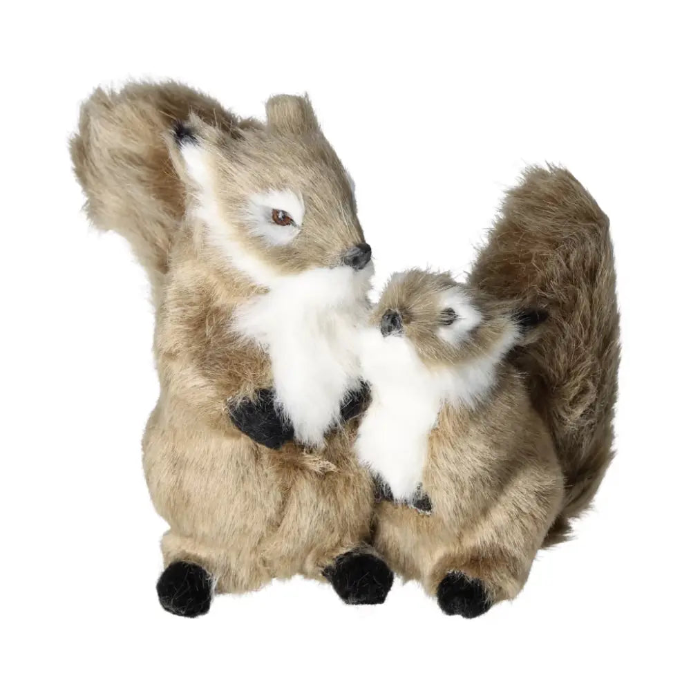 Elegant grey home decor squirrel figurine, 3-13 cm, crafted by Sylvia Crystals, blending luxury and modern aesthetics.