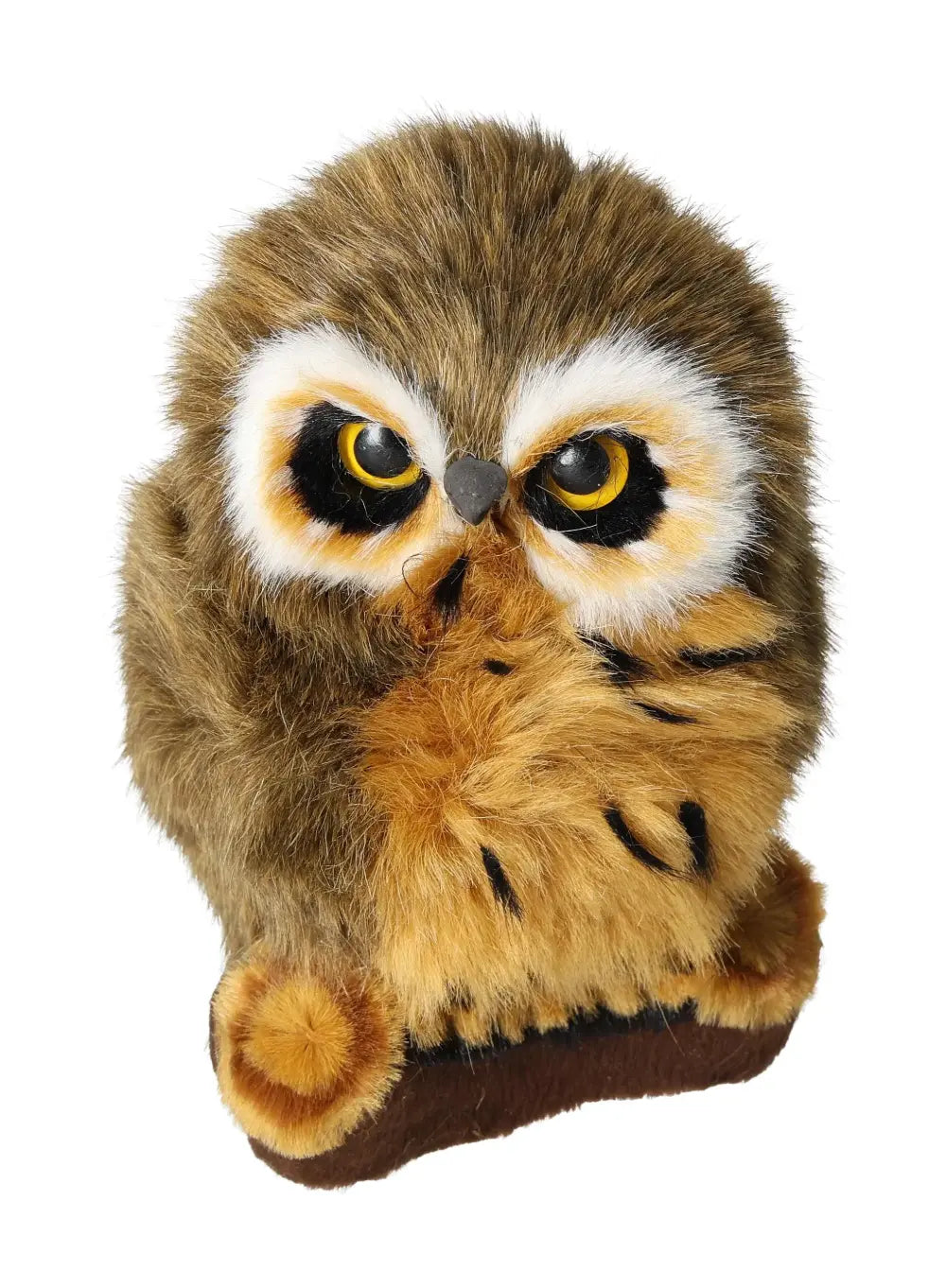 Brown Home Decor Owl 17 cm by Sylvia Crystals, symbolizing wisdom and elegance, perfect for enhancing living space aesthetics.