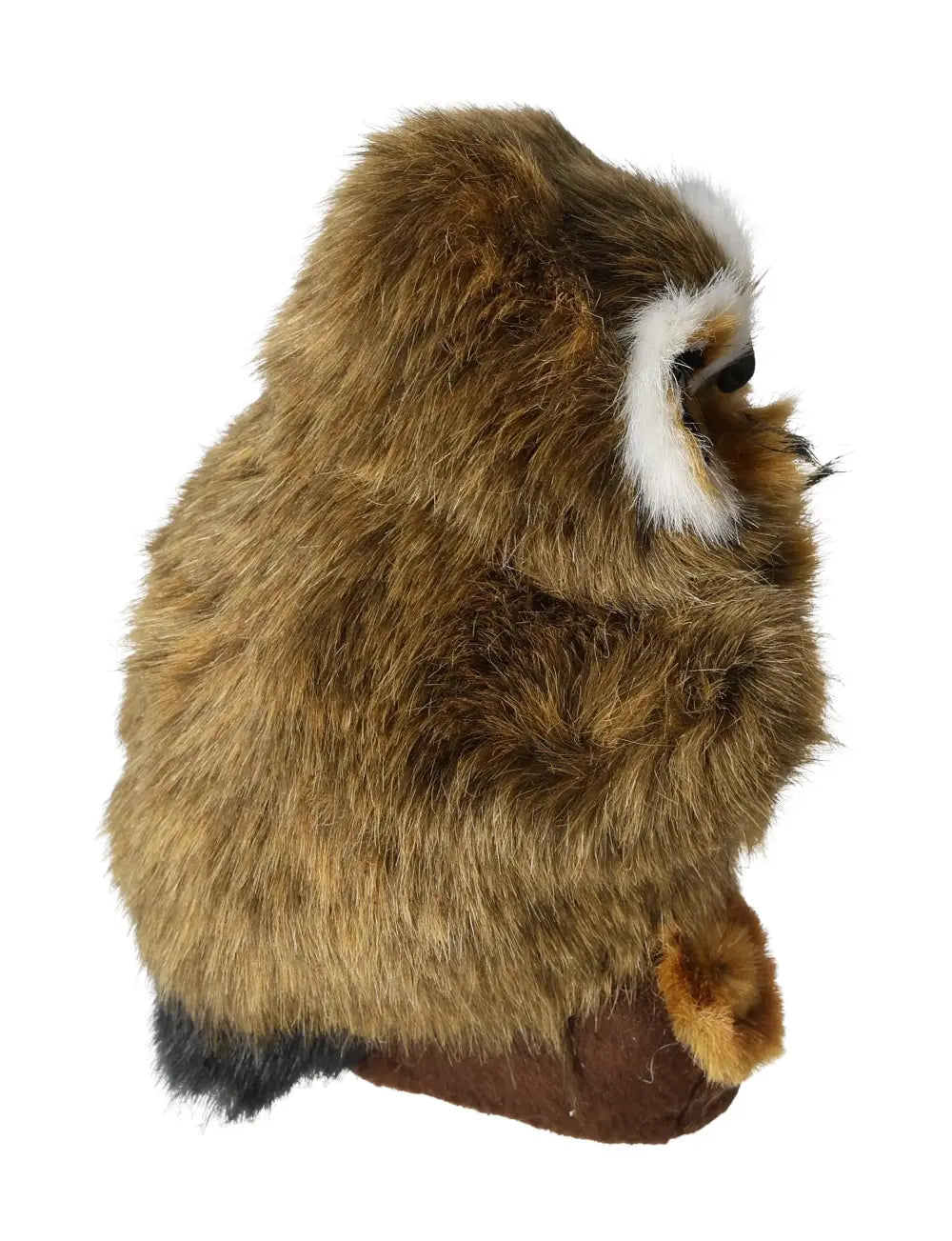 Brown Home Decor Owl 17 cm from Sylvia Crystals, showcasing elegance and spirituality in a handpicked, fur-textured design.