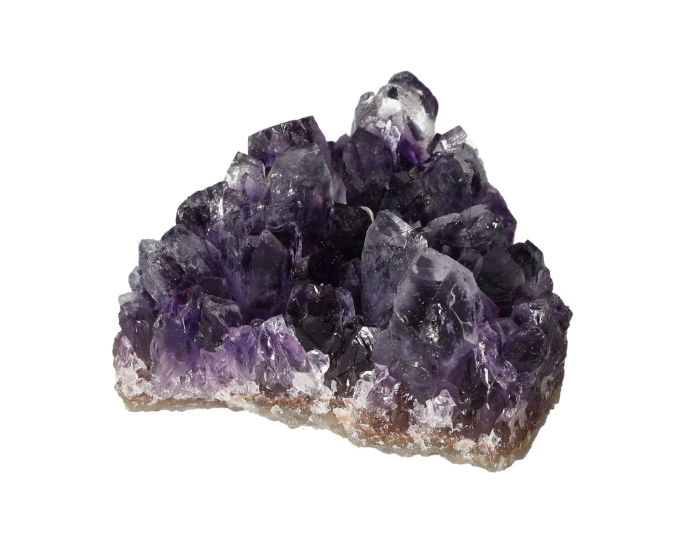 Amethyst Rough Druze 635998 features natural purple crystal formation for stress reduction and enhanced concentration.