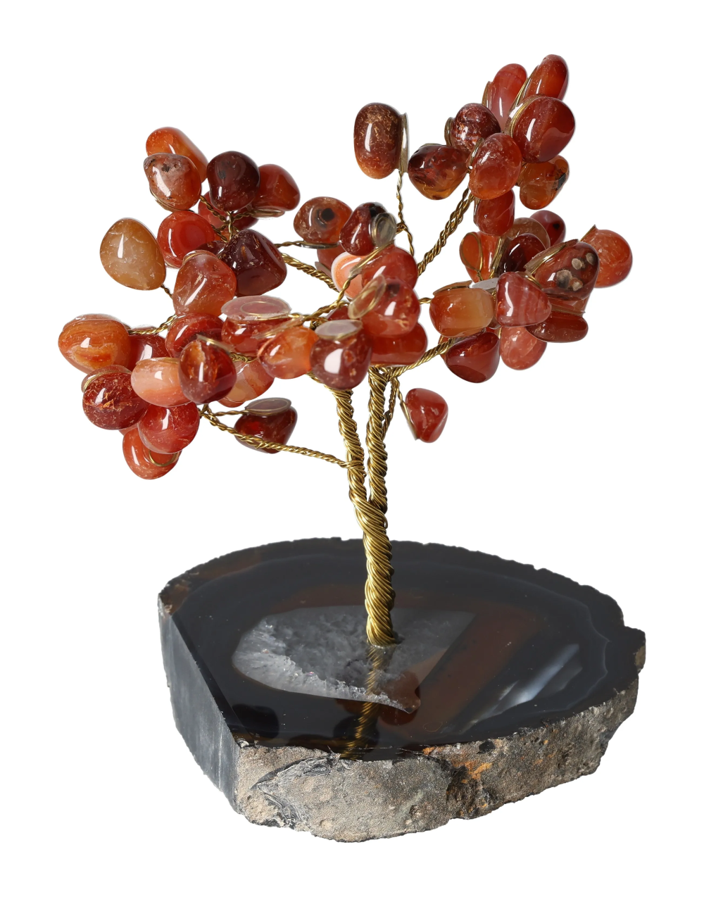 Cornelian Tree Wire Agate Base 15 cm 636094 energy boosting gemstone sculpture