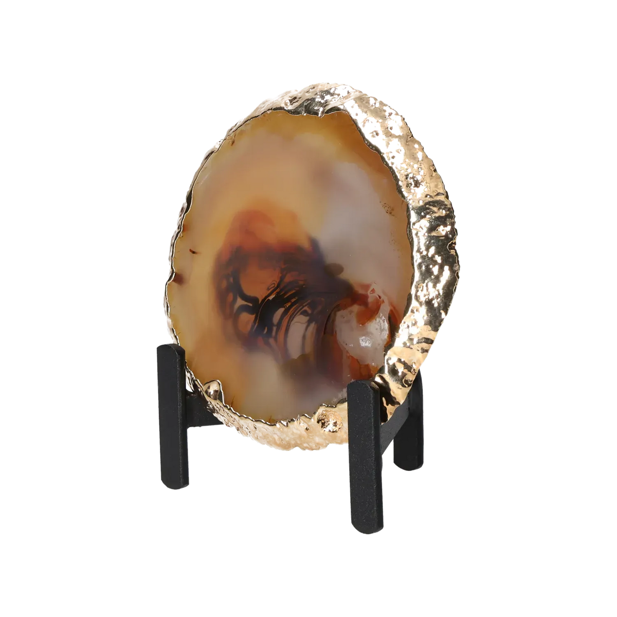 Agate Thin Slab On Metal Stand 10001019