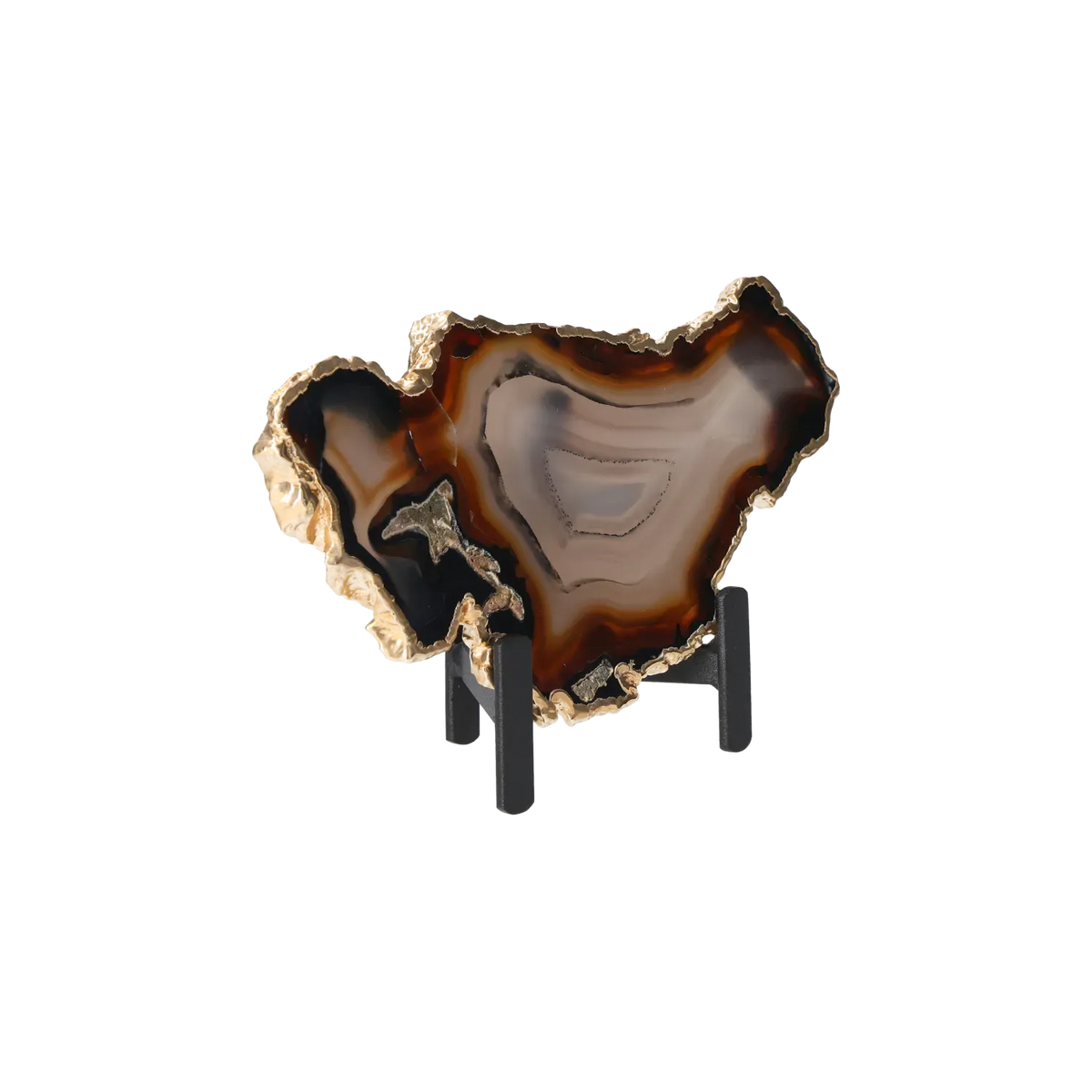 Agate Thin Slab On Metal Stand 10001017