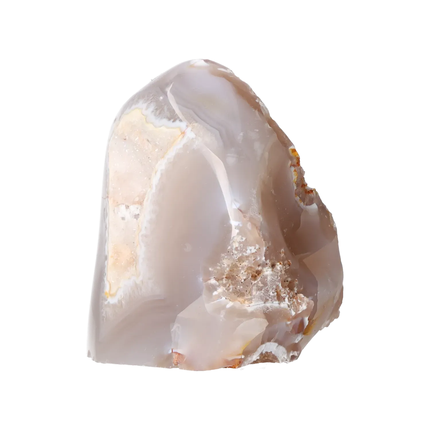 Semi polished Agate with Quartz 10000386