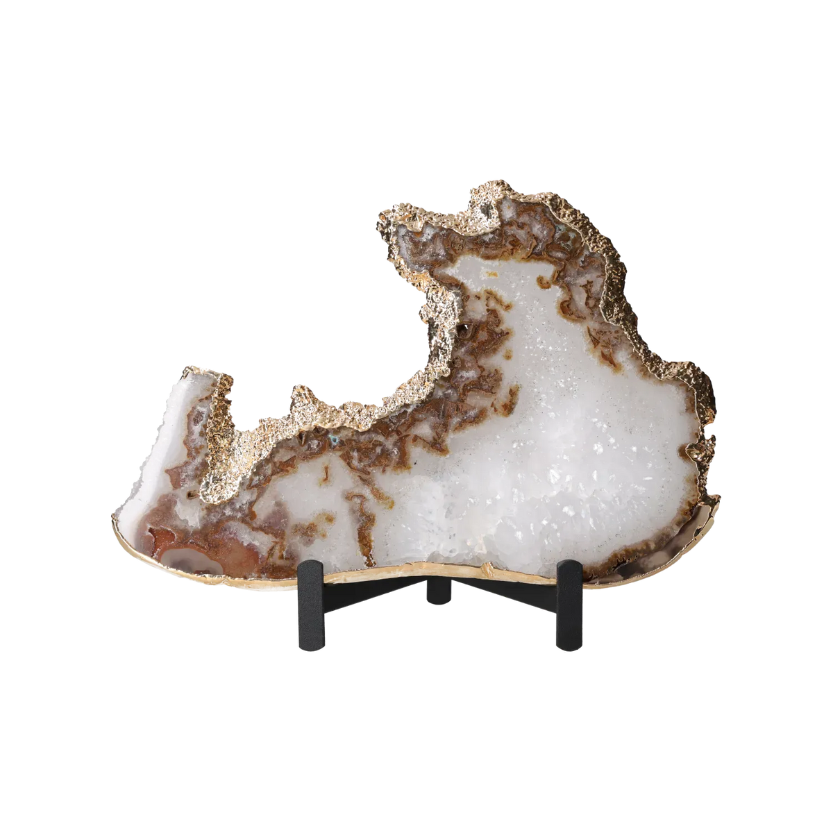 Agate Thin Slab On Metal Stand 10001003