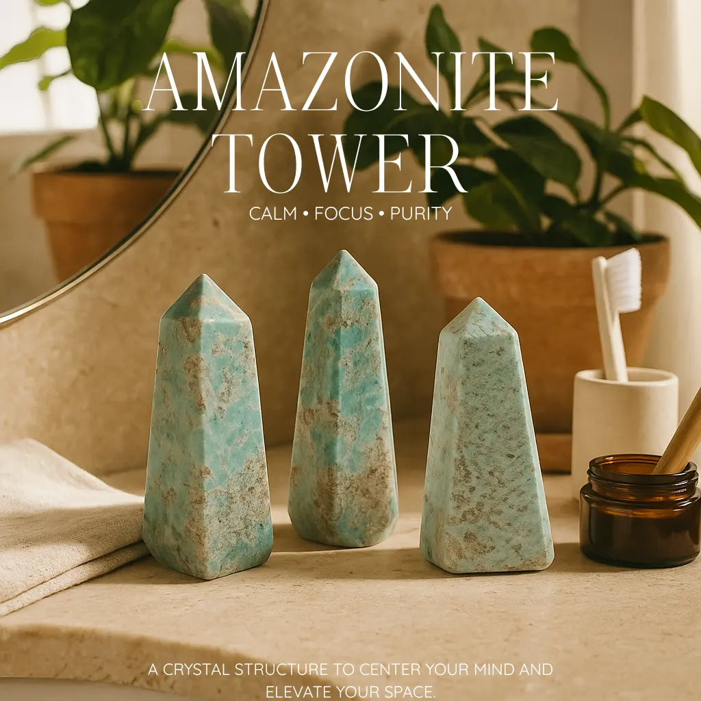 Amazonite tower XL Sylvia Crystals Sp. z o.o.
