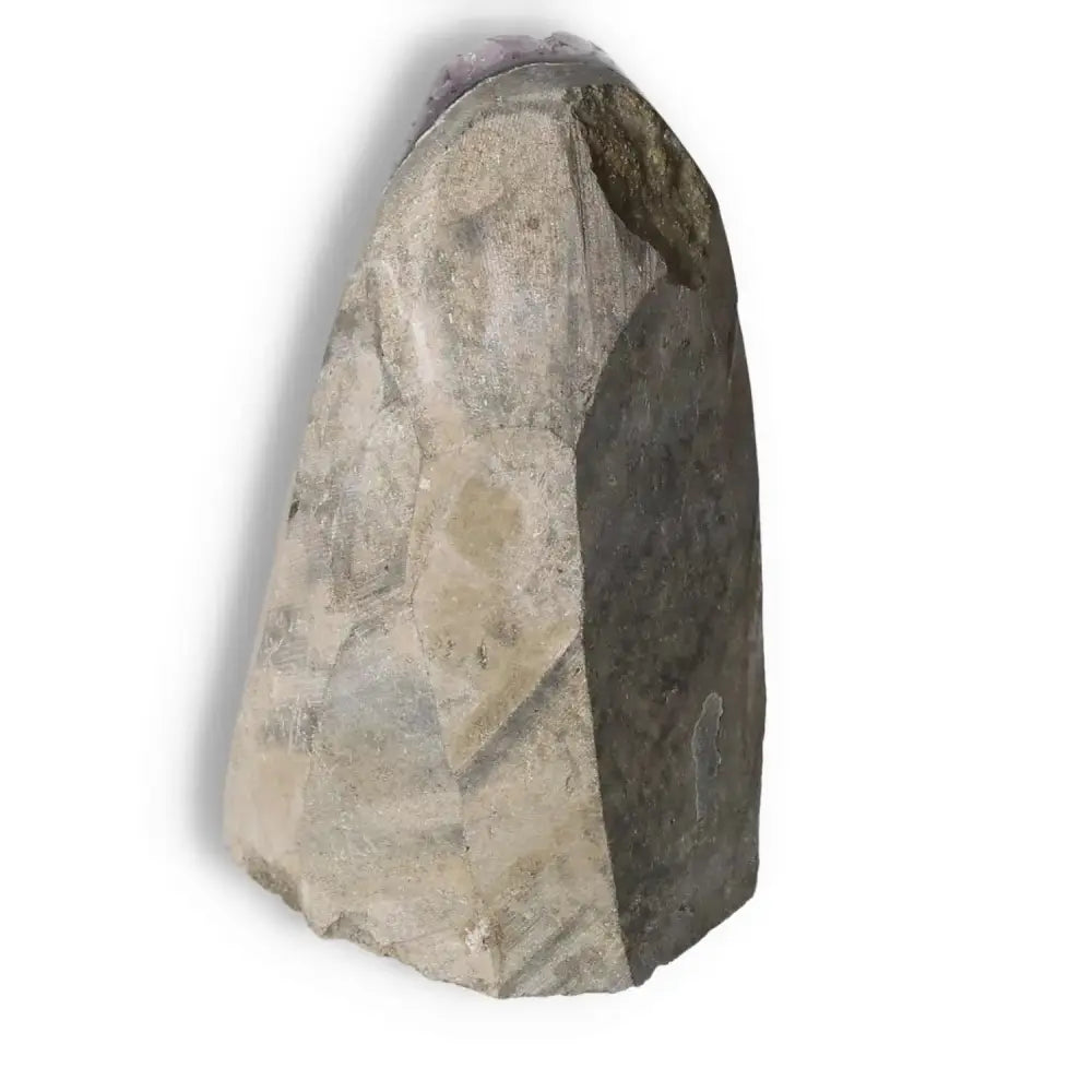 Amethyst Cut Base Geode from Sylvia Crystals showcasing natural crystal beauty and spiritual enrichment benefits.