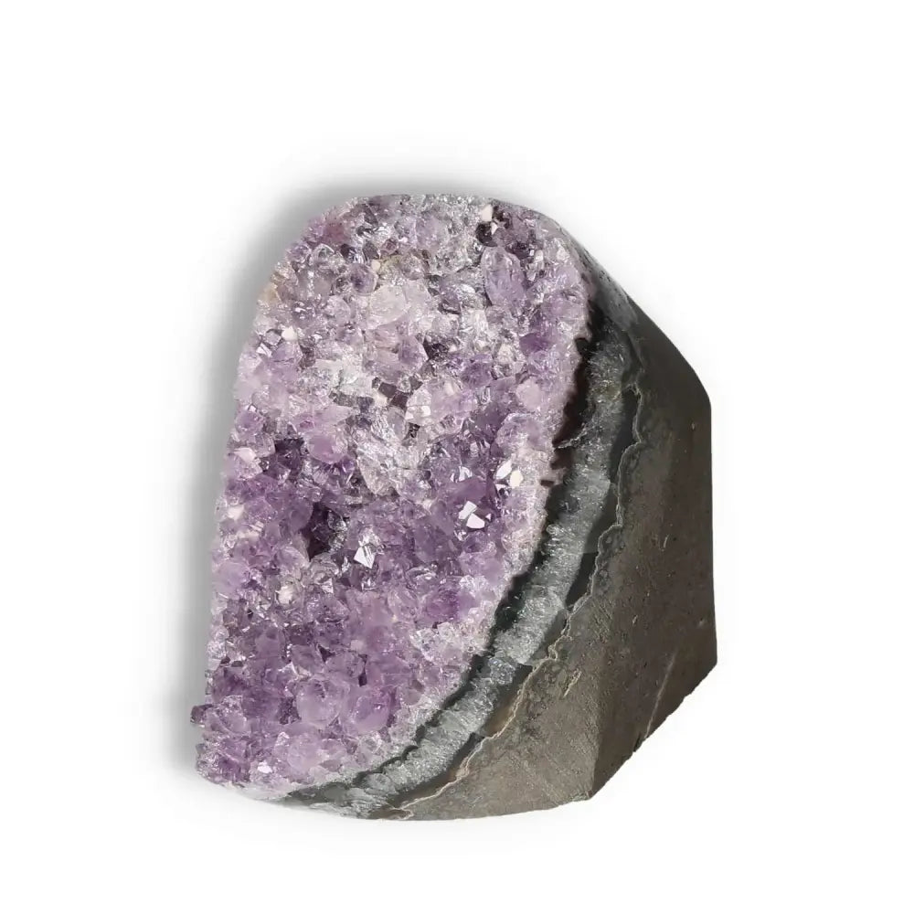 Amethyst Druze by Sylvia Crystals, showcasing luxury and spirituality, perfect for balance and harmony seekers.