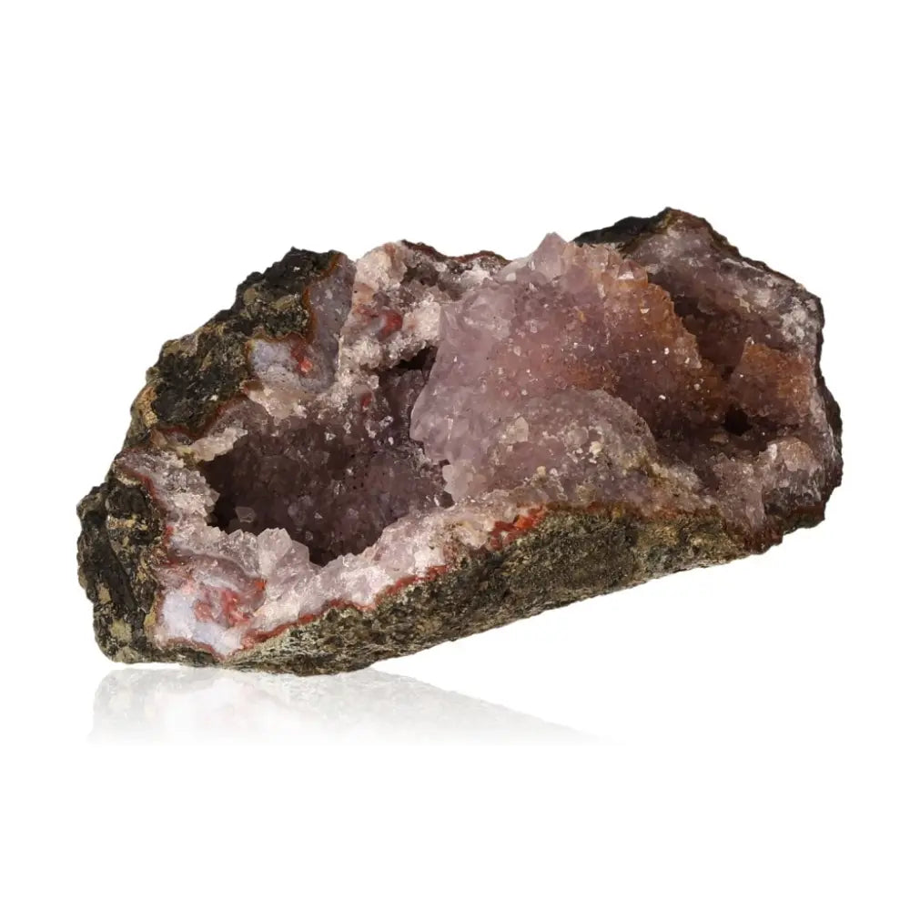 Amethyst Druze with deep purple crystals, enhances intuition and clarity, perfect for meditation and adding a calming aura to any space.