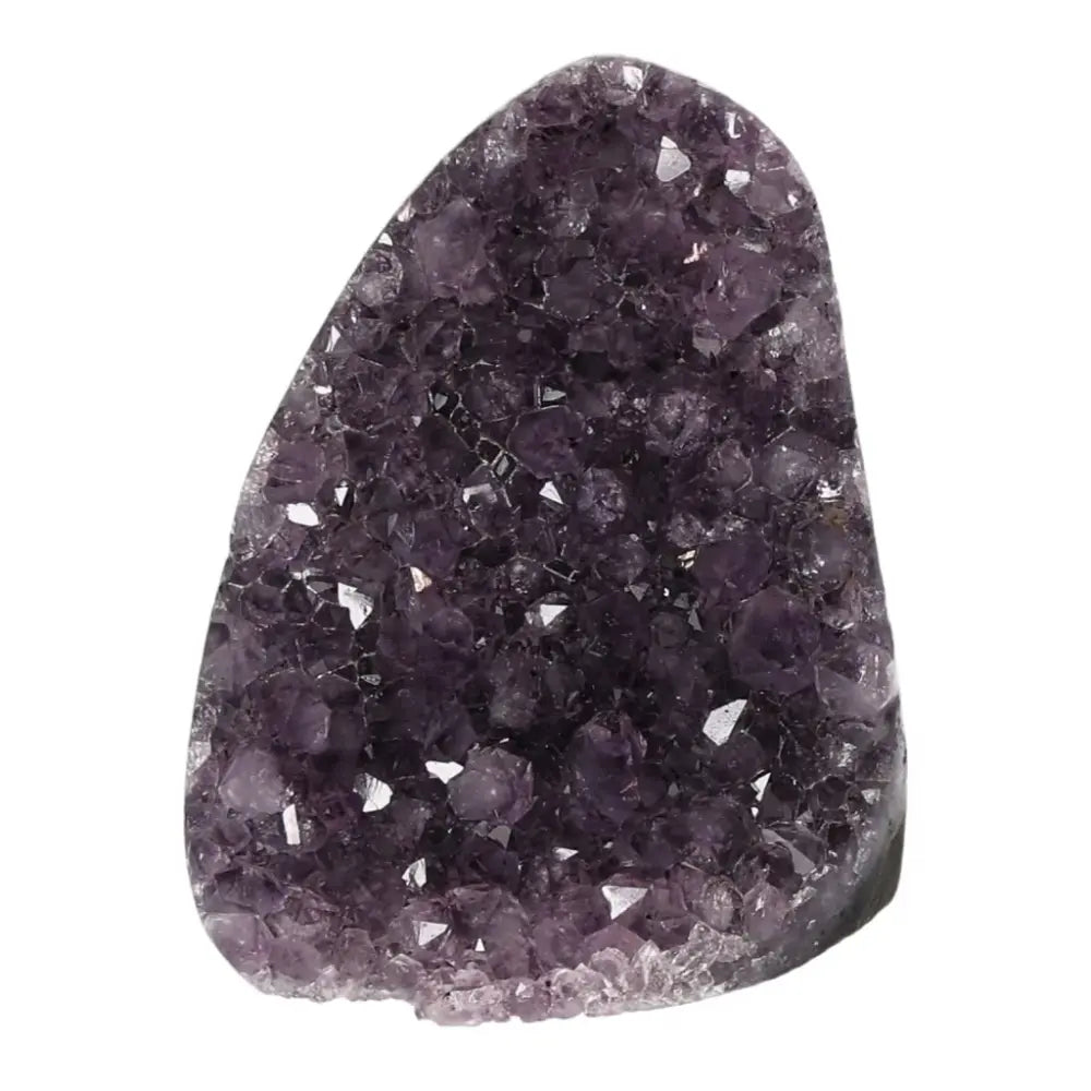 Luxury Amethyst cut base geode from Sylvia Crystals with deep purple tones, exuding tranquility and positive energy.