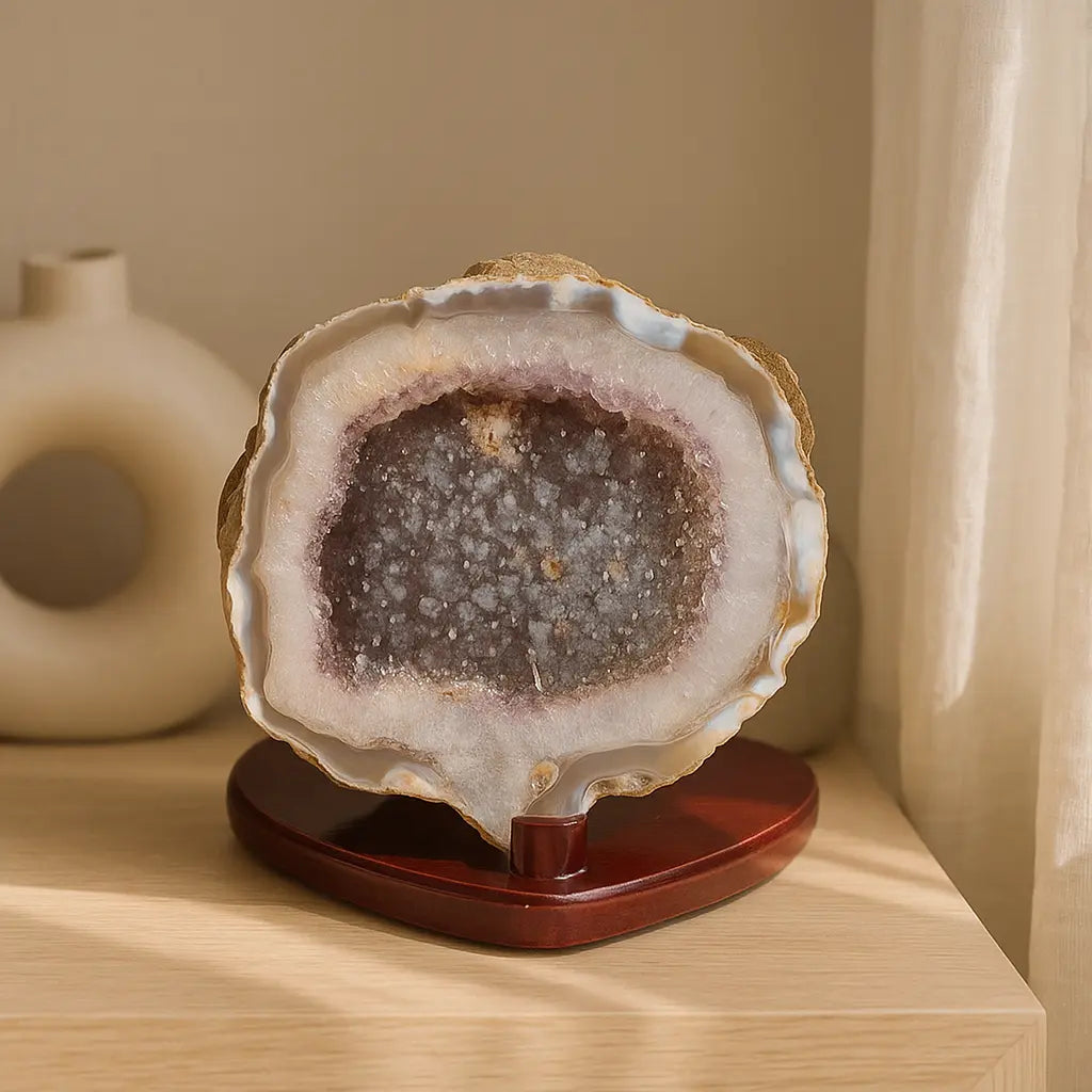 Amethyst on Agate Sylvia Crystals Sp. z o.o.