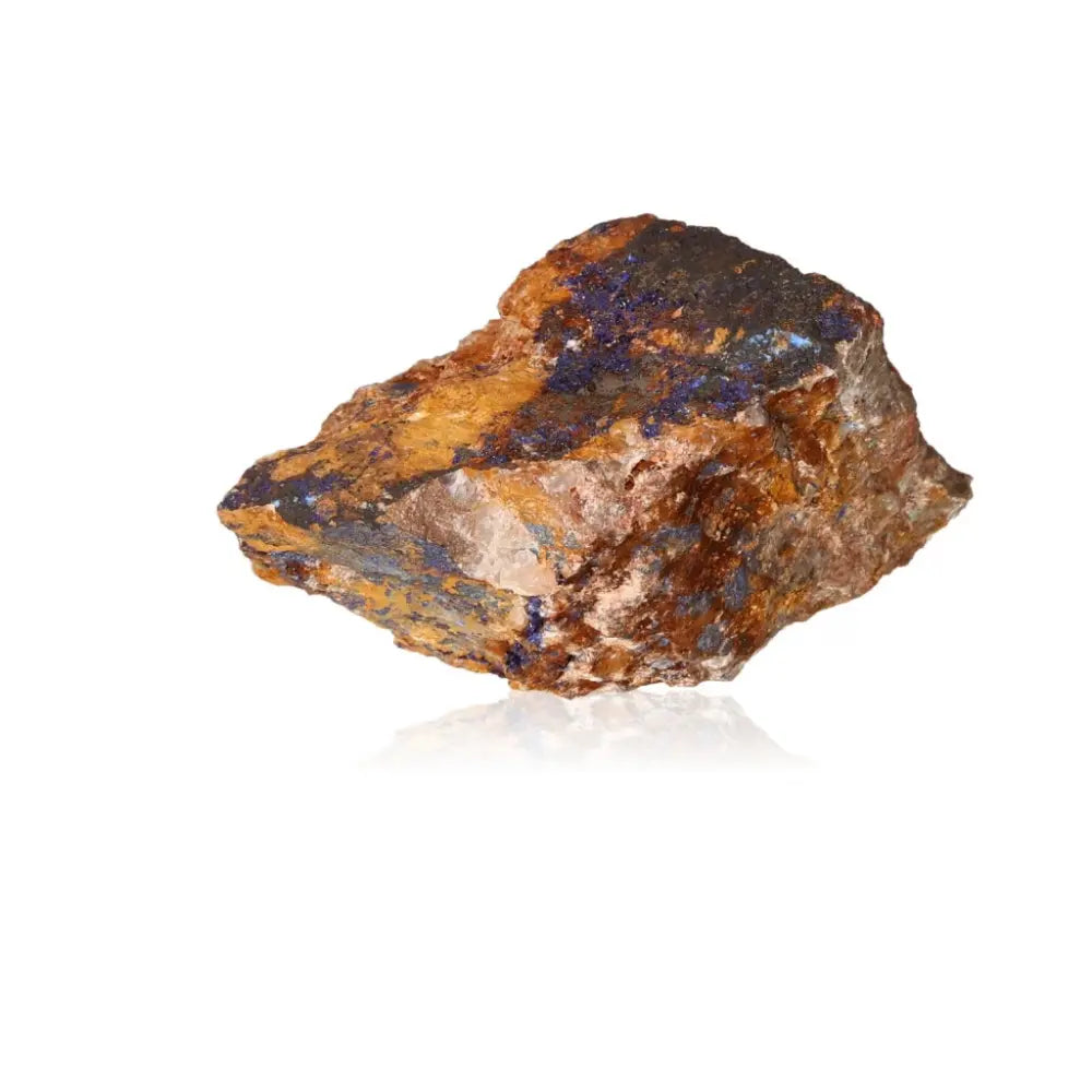 Azurite druzy crystal displaying vibrant deep blue hues and rich textures, known for enhancing spiritual insight and intuition.