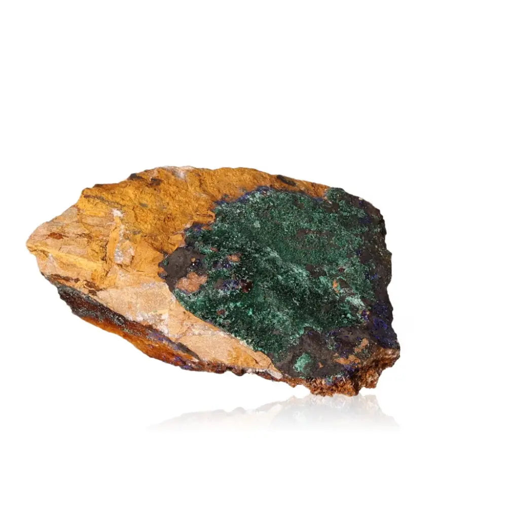 Azurite with Malachite mineral specimen showcasing deep blue and green hues, perfect for collectors and spiritual enthusiasts.