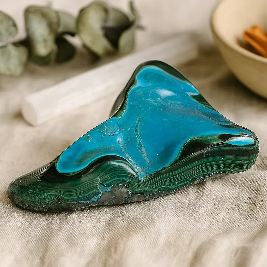 Blue Chrysocolla with Malachite Sylvia Crystals Sp. z o.o.