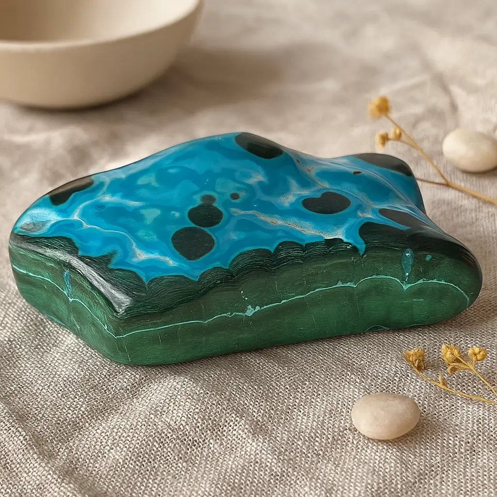 Blue Chrysocolla with Malachite Sylvia Crystals Sp. z o.o.