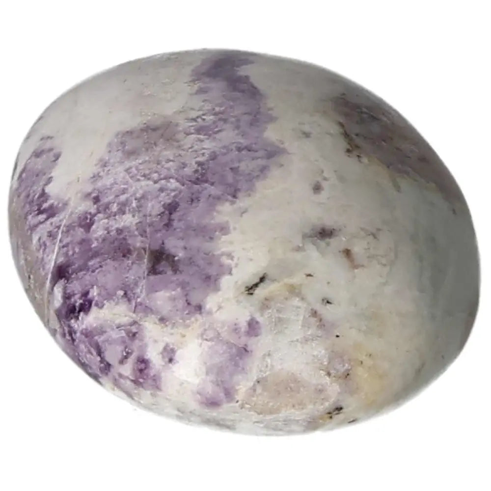 Bolivianite Palmstone with purple and white hues, ideal for meditation and energy work.