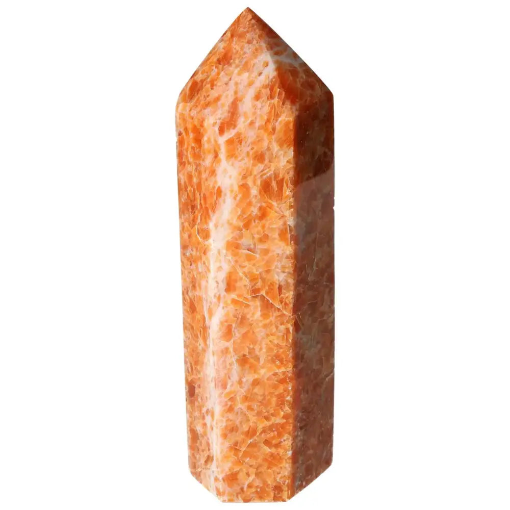 Calcite Orchid Crystal Tower from Sylvia Crystals, enhancing motivation and self-confidence.