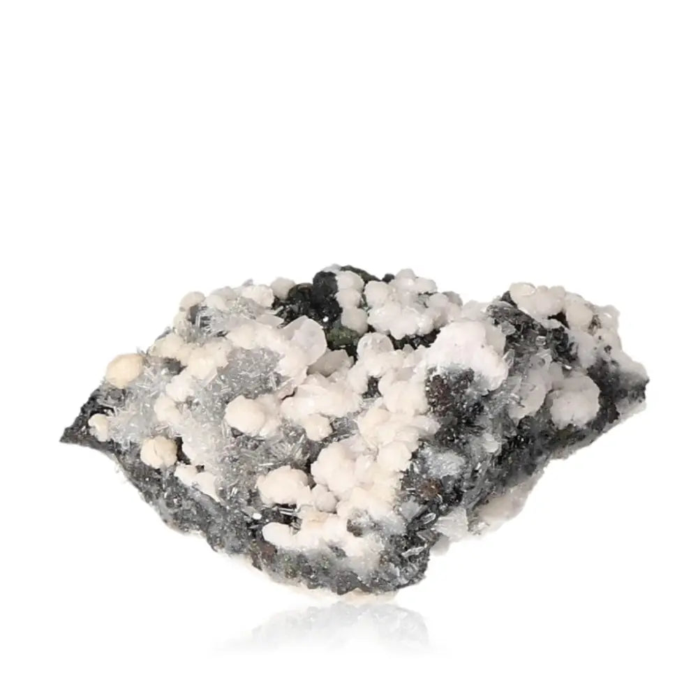 Calcite with Quartz, Sphalerite, and Chalcopyrite crystal cluster from Sylvia Crystals, showcasing luxury and confidence-boosting synergy.