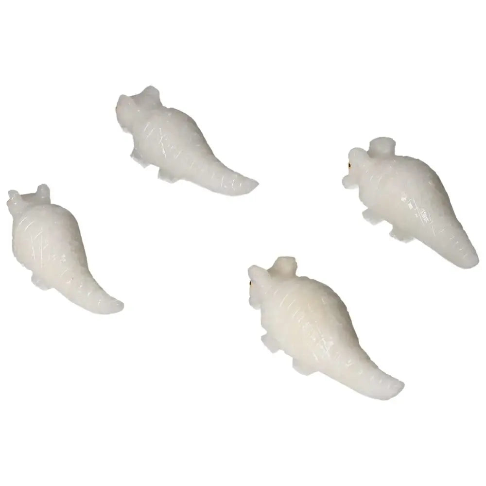Carved Dolomite Armadillos from Sylvia Crystals, showcasing artisanal quality and soothing mineral properties.