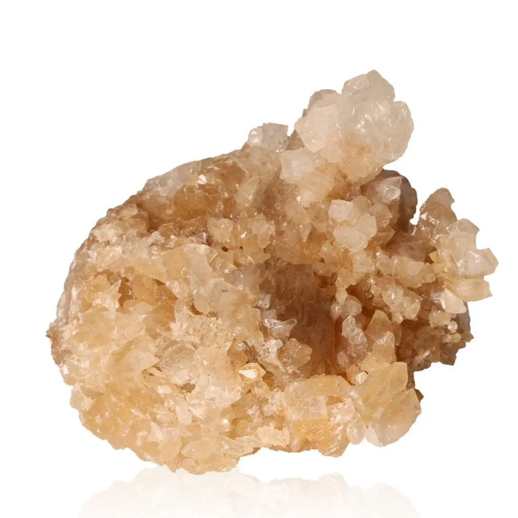 Cave Calcite Stalactite Cluster - Natural mineral formation showcasing intricate layered textures and beauty for collectors.