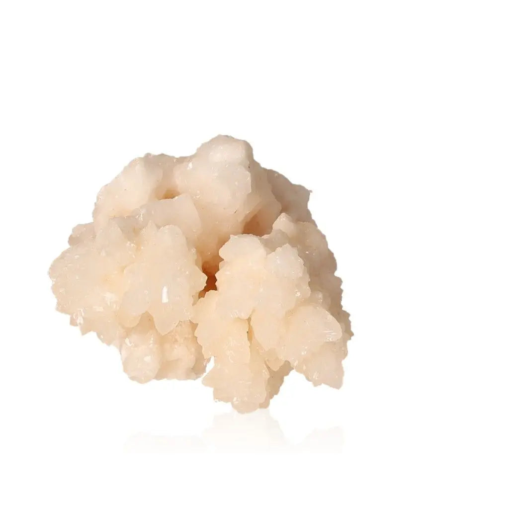 Natural Cave Calcite Stalactite Cluster showcasing intricate mineral formations and layered textures.