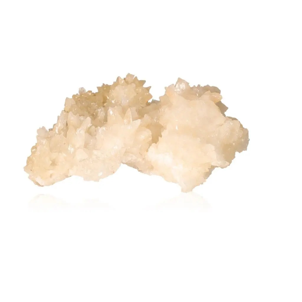 Cave calcite stalactite cluster with radiant crystalline form for spiritual growth and manifesting dreams