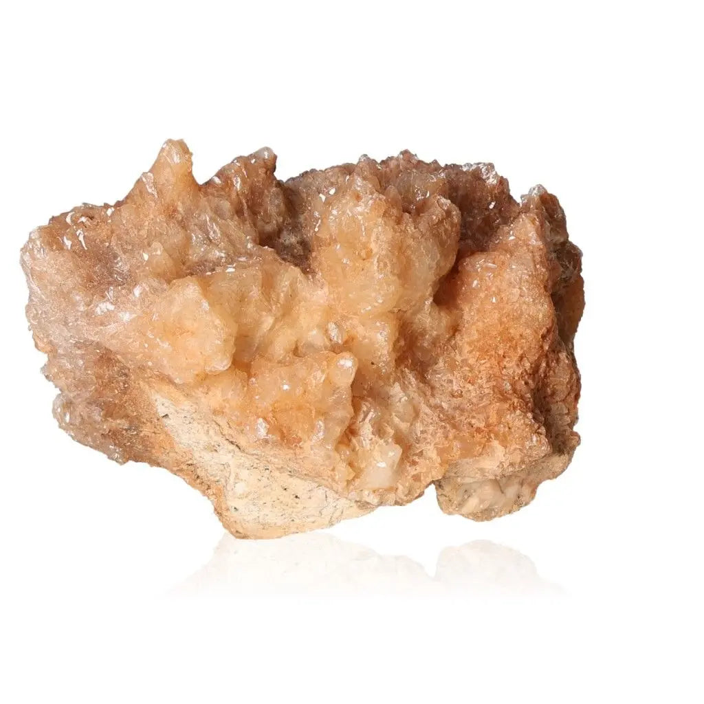 Cave calcite stalactite cluster displaying intricate shapes and layered textures, a natural masterpiece of growth and energy.