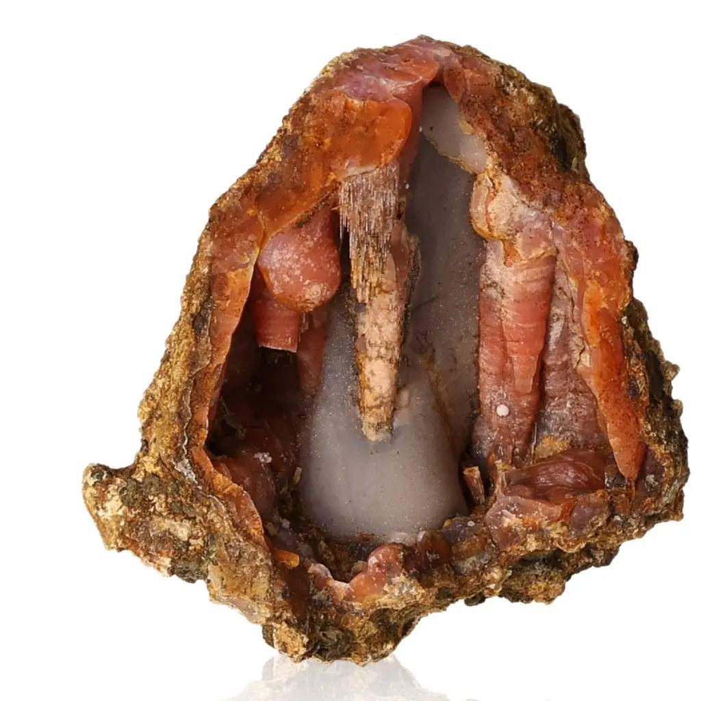 Chalcedony Stalactite from Sylvia Crystals showcasing natural layers and rich colors, ideal for collections or sacred spaces.