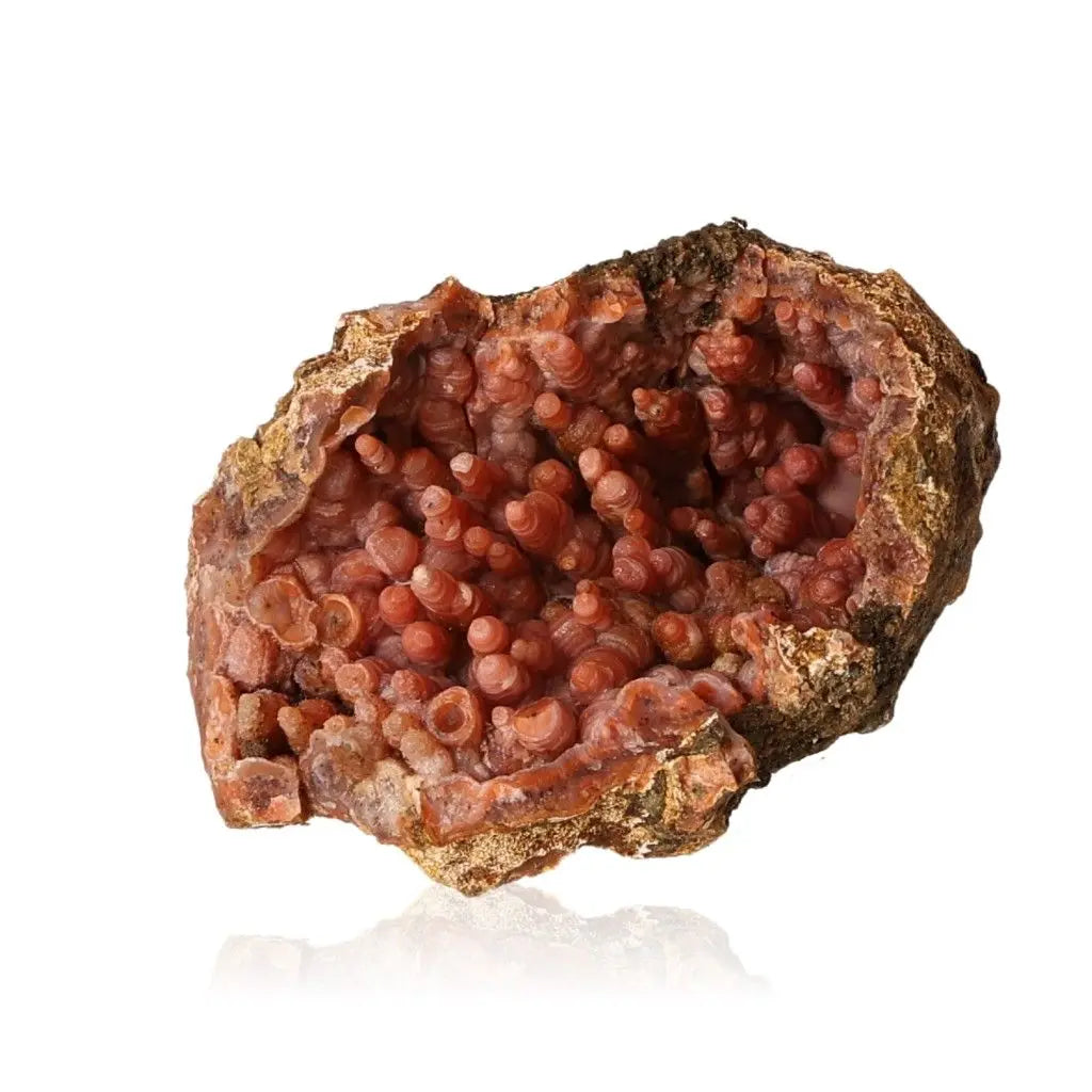 Chalcedony Stalactite from Sylvia Crystals, showcasing intricate layers and natural elegance. Ideal for luxury and spiritual harmony.