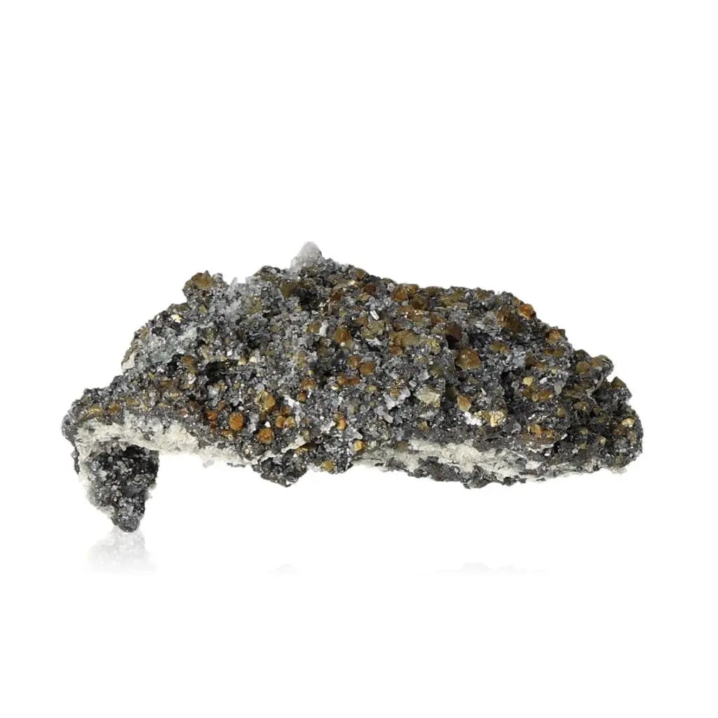 Rough Chalcopyrite crystal showcasing golden hues for transformation and empowerment in healing and spiritual growth.