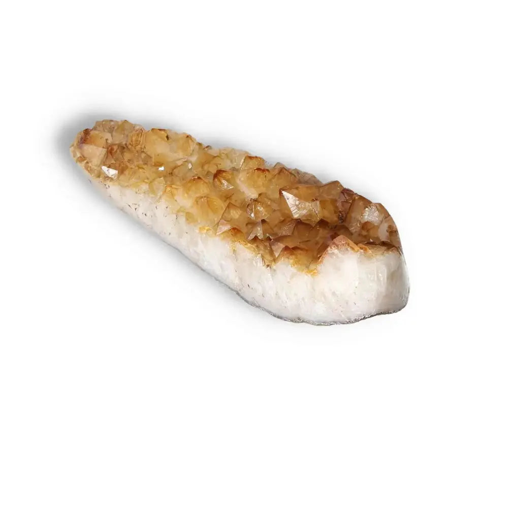Premium Citrine Druze crystal from Sylvia Crystals, symbolizing inspiration and luxury, ideal for spiritual journeys and new beginnings.