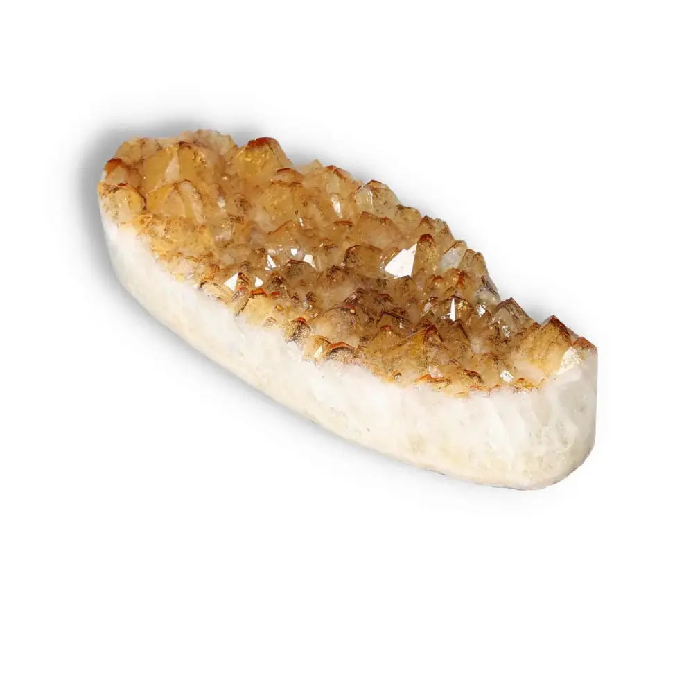 Premium Citrine Druze crystal, handpicked for beauty and energy, symbolizing abundance and inspiration from Sylvia Crystals.