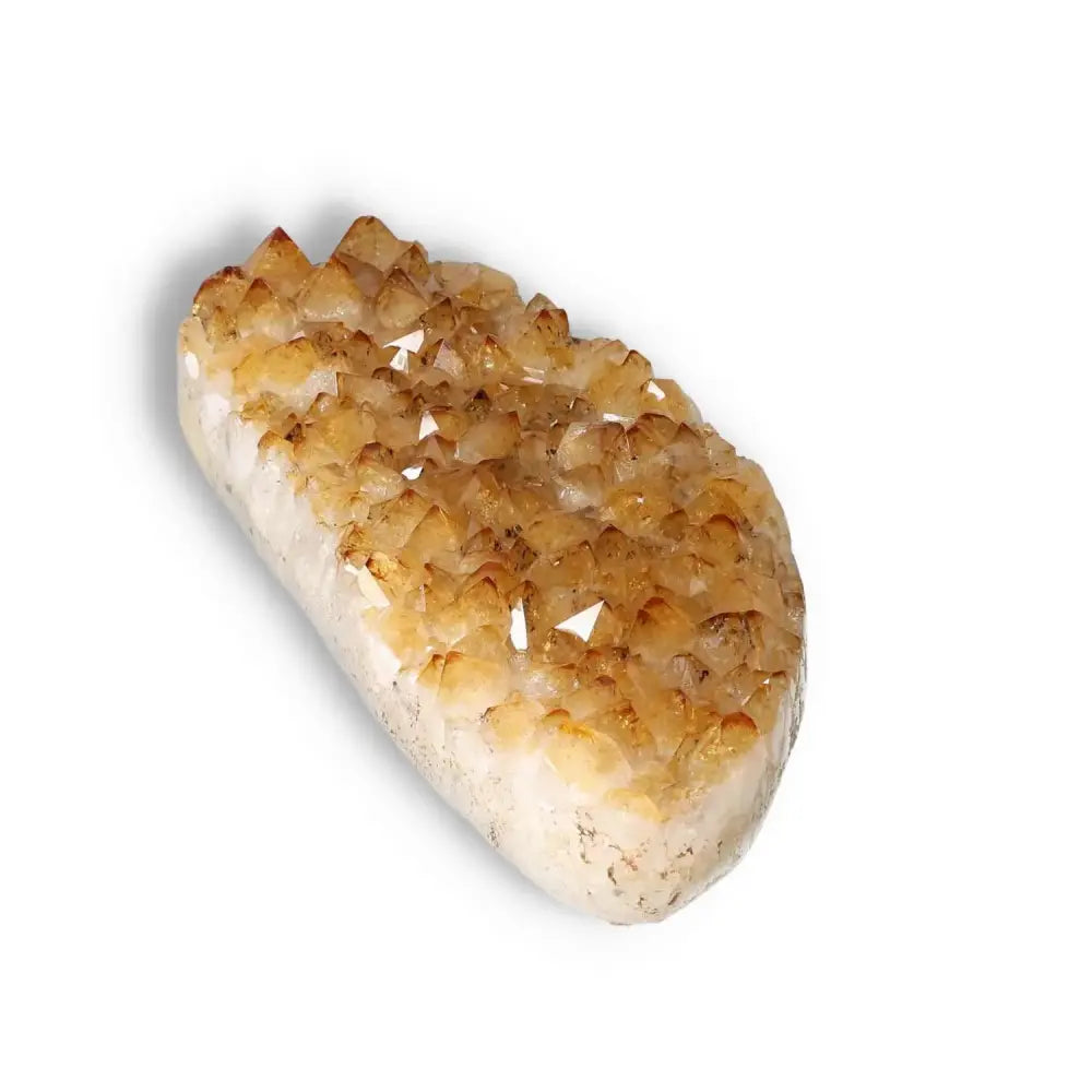 Premium Citrine Druze from Sylvia Crystals, a handpicked, high-quality crystal known for invigoration and inspiration.