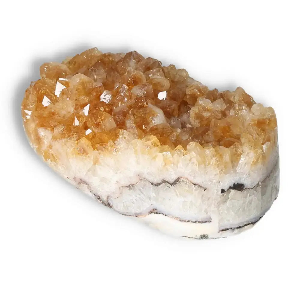 Citrine Druze crystal from Sylvia Crystals, known for its energetic and inspirational properties, handpicked for premium quality.