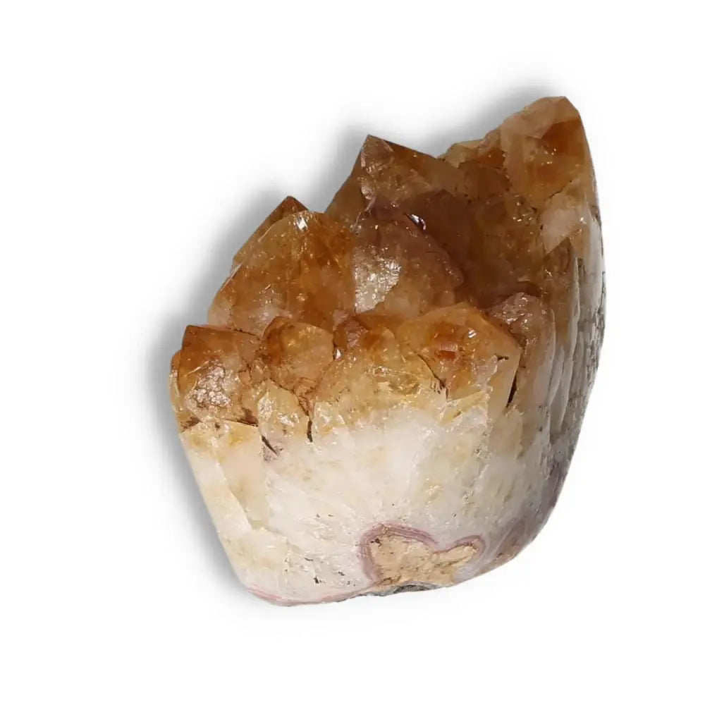 Citrine Druze from Sylvia Crystals, renowned for premium quality, stimulates action and transforms spaces with its stunning brilliance.