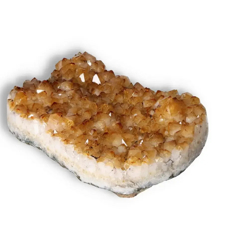 Citrine Druze crystal by Sylvia Crystals, a luxurious stone of inspiration, ideal for stimulating action and enthusiasm.