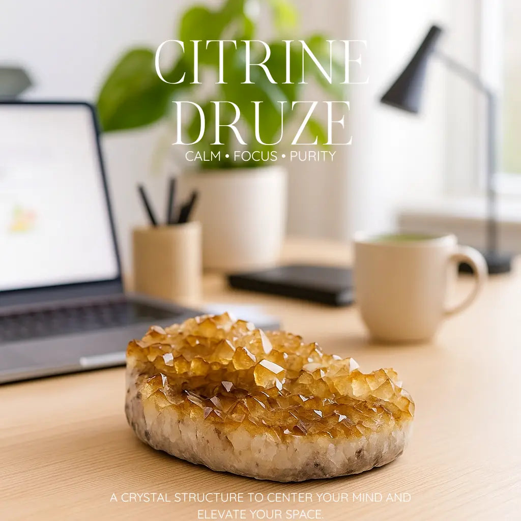 Citrine druze Sylvia Crystals Sp. z o.o.