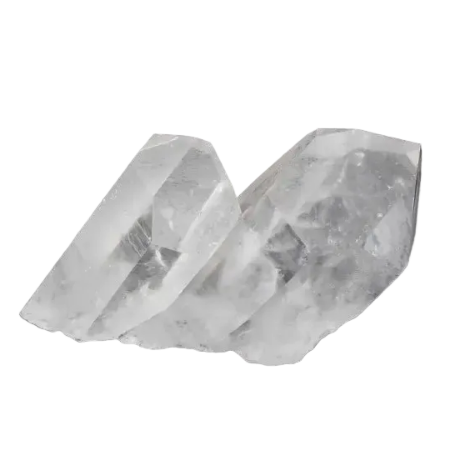 Clear Quartz Cluster with multiple crystal points, radiating clarity and amplifying energy, on a dark background.