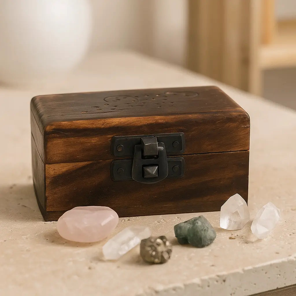 Compact Wooden Box – Natural Elegance in a Small Package Sylvia Crystals Sp. z o.o.