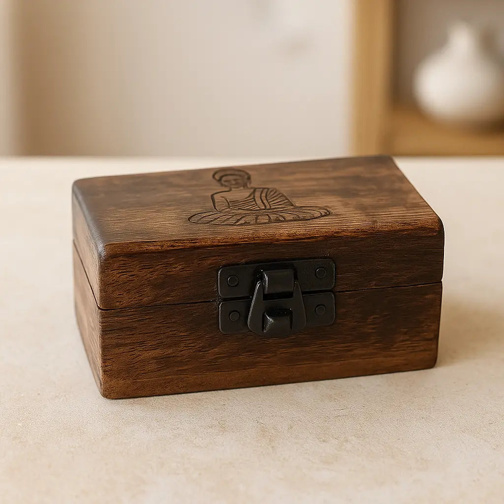 Compact Wooden Box – Natural Elegance in a Small Package Sylvia Crystals Sp. z o.o.
