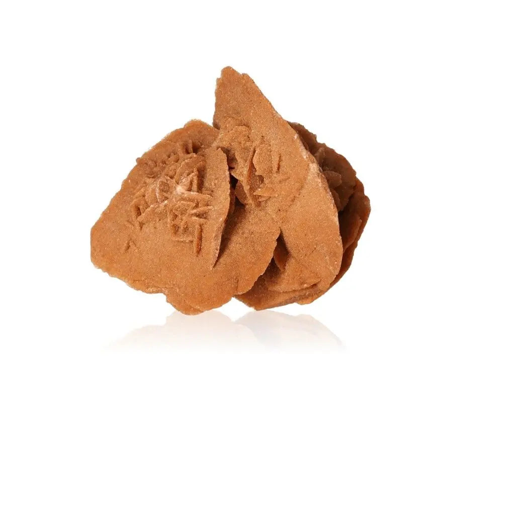 Desert Rose crystal from Morocco by Sylvia Crystals, showcasing natural gypsum and barite formations, ethically sourced and unique in design.