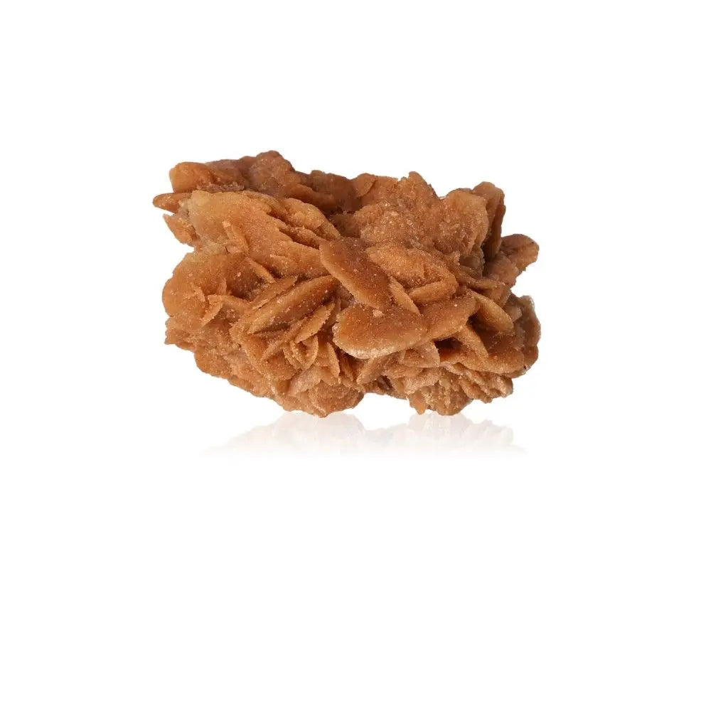 Desert Rose crystal from Morocco, ethically sourced by Sylvia Crystals, showcasing natural gypsum and barite formations.
