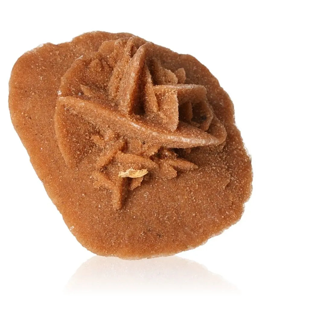 Desert Rose crystal from Sylvia Crystals, ethically sourced from Morocco, showcasing intricate gypsum and barite formations.