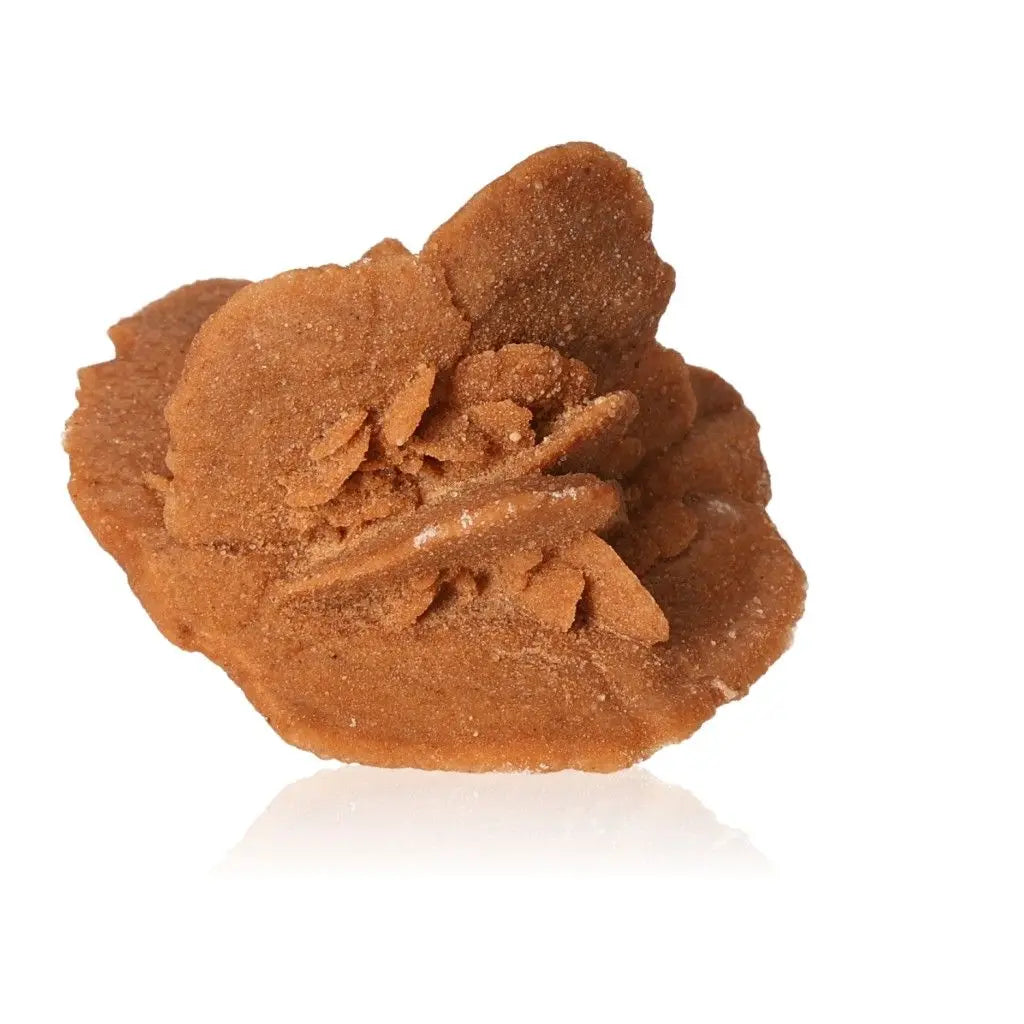 Desert Rose crystal, ethically sourced from Morocco by Sylvia Crystals, showcasing natural gypsum artistry in sandy hues.