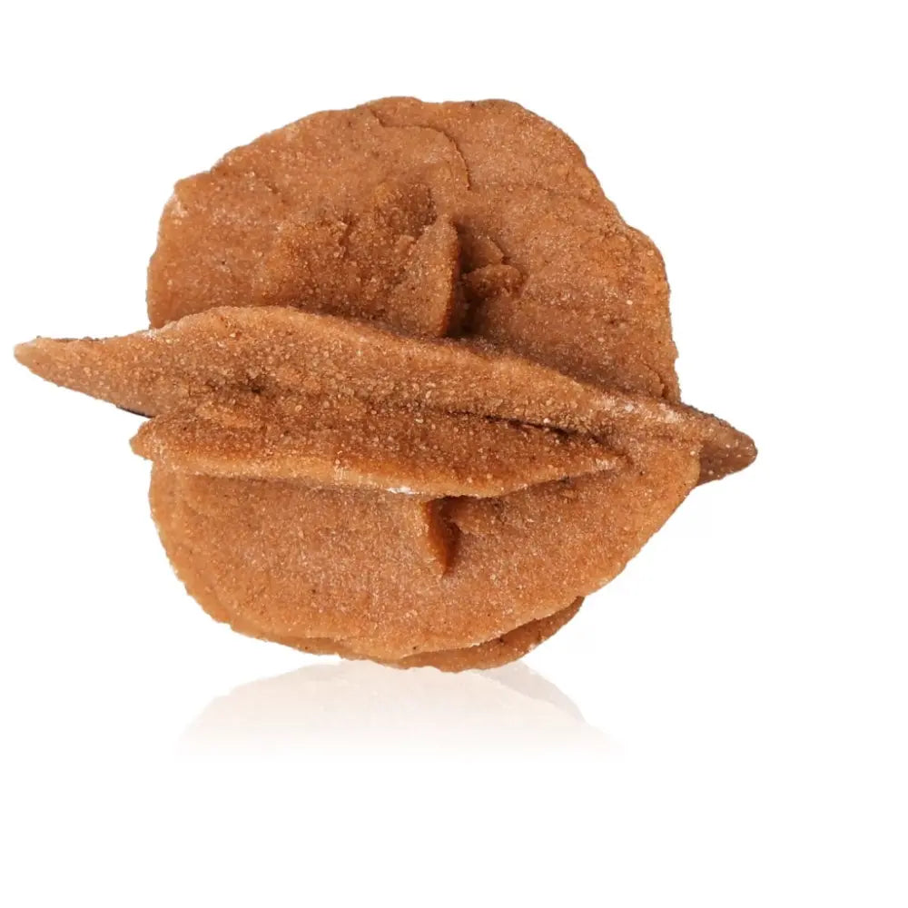 Ethically sourced Desert Rose crystal from Morocco by Sylvia Crystals, showcasing natural gypsum and barite formation.