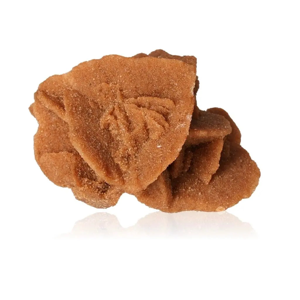 Desert Rose crystal by Sylvia Crystals, ethically sourced from Morocco, showcasing nature's sculptural beauty in gypsum and barite formations.