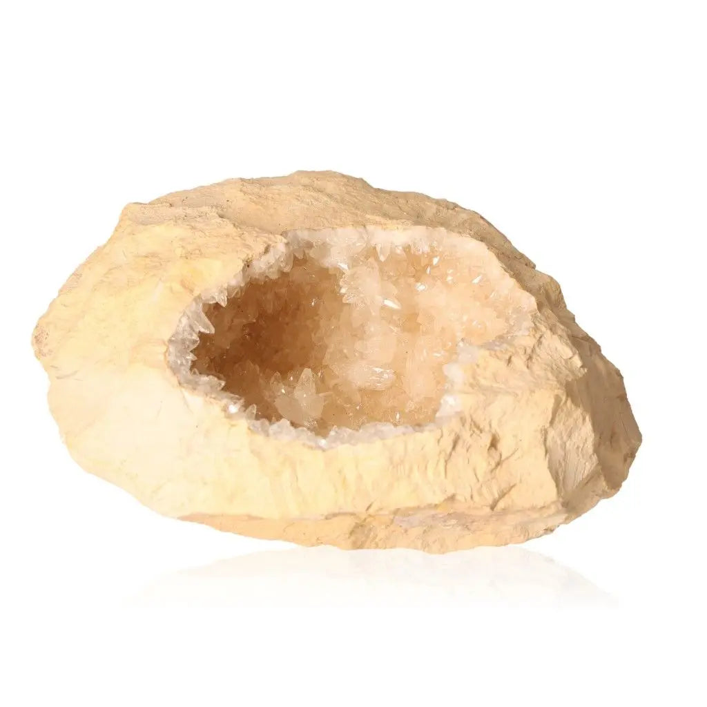 Dogtooth Calcite Cluster - Natural cave stalactite formation with layered textures, ideal for collectors and spiritual enthusiasts.