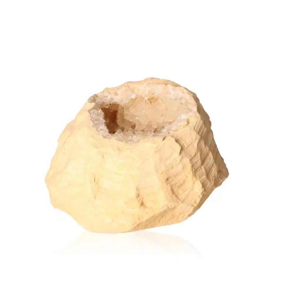 Natural Dogtooth Calcite Cluster from Cave Stalactite, showcasing intricate textures and layers for collectors and spiritual use.